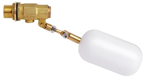 MUALROUS 1/2 Pouce Vanne à Flotteur d’Eau Avec Bras Réglable, Vanne à Flotteur De Réservoir d’Eau Pour pour Poissons Aquarium Bovins Moutons