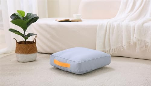 MolynnChic Large Floor Pillow Meditation Cushion Square Floor Cushions for Adults,Premium Thick Outdoor Cushions Seat,Yoga Pillows Sitting Pillow 45cm