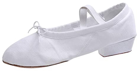 Chaussures de danse pour femme Line Dance, chaussures pieds nus pour femme, ballerines en toile, élégantes chaussures de loisirs, chaussures d'entraînement, couleur unie, chaussures de travail