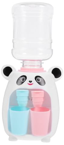 BESPORTBLE Mini Boys and Girls Water Dispenser Toy Dual Spouts for Children, White Press-style Small Water Cooler Model, Educational Pretend Play for Boys and Girls