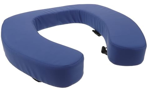 Hemobllo Asiento de Inodoro Acolchado y Elevado Azul con Funda, Cojín Cómodo con Esponja de Alta Densidad, Tamaño, Antideslizante para Personas Mayores y Movilidad Reducida
