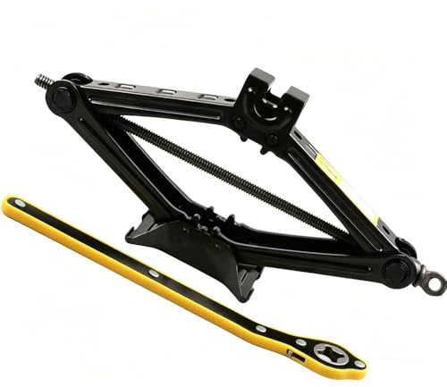 Gato para Coche para Tesla Model 3 Model S Model X, Gato de Tijera 2T con Manivela Llave de Carraca, Accesorios Portátil Emergencia Elevador