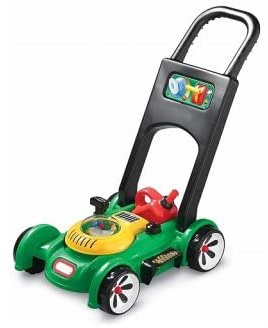 cavernedesjouets Jouet Tondeuse a Gazon Enfant avec bruitages Sons mecaniques - Set Jeu Imitation et Carte Tigre - Outillage Jardin
