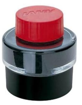 LAMY T 51 Tinte 828 - Tintenfass in der Farbe Rot mit Restsammelbecken - 30 ml Inhalt
