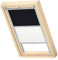 VELUX Original Dachfenster Duo Verdunkelungsrollo für MK08, Schwarz, mit Grauer Führungsschiene