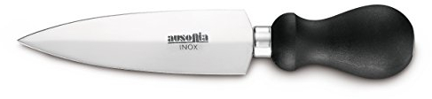 AUSONIA - Coltello da formaggio inox a lancia con manico atossico Cm 14