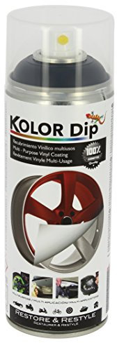 S SUMEX Kolor Dip Spain KD11001 Pintura en Spray con Vinilo Líquido Extraible, Negro Mate