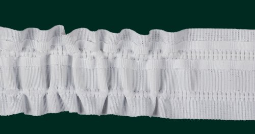 Ruther & Einenkel 12102/50/1 Kräuselband 50 mm, variabel, weiß/Aufmachung 10 m