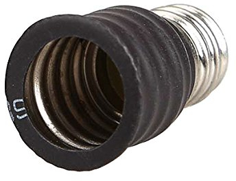 Starnearby 1 x E12 auf E14 LED Lampenfassung Lampenadapter Lampenadapter Schwarz