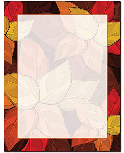 Artistic Leaves Letterhead Laser & Inkjet Printer Paper (100 Pack)