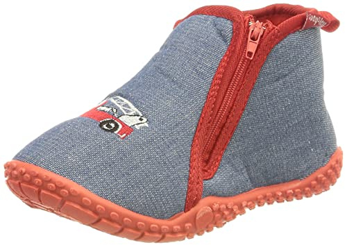 Playshoes Hausschuhe Unisex Kinder Hausschuh, Feuerwehr, 28/29 EU
