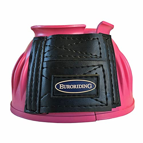 Euroriding Hufglocken Gummi Klett pink XXL