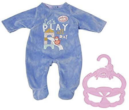 Baby Annabell Little Strampler blau, Puppen-Anzug mit Kleiderbügel für 36 cm Puppen, 706244 Zapf Creation