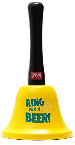 Legami - Glocke Ring for Beer, ergonomischer Griff, Ø 7,5 cm, Tema Beer, BEL0002