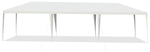 COSTWAY Gazebo da Giardino 3 x 9 m, Tendone per Feste con Struttura in Metallo, Impermeabile e Protezione UV, per Feste, Barbecue, Giardino e Spiaggia (3 x 9 m)