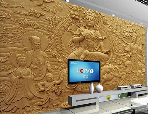 Papel Pintado 3D Relieve De Piedra Arenisca Budista Papel Tapiz Fotomurales Moderno Murales -309660 430x300cm