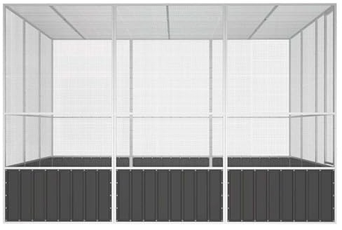 Homgoday Jaula para Pájaros Grande Ventilada con Estructura de Acero Galvanizado