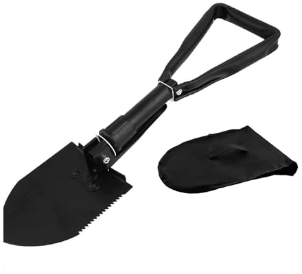 Pala Plegable 58cm De Acero De Alto Carbono Herramienta De Zanja Pala De Camping Plegable Militar,Portátil Pala Para Camping, Senderismo