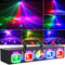 Ehaho 6 in 1 Disco Lights for Parties L2500, Disco Lights with Sound Activated, Party DJ Lights with DMX Controller, RGB & UV Strob Stage Lighting with DMX Controlle for Parties Bar Rave Club Show