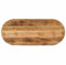 vidaXL Tischplatte, Holzplatte für Tisch Esstisch Couchtisch, Ersatztischplatte Massivholzplatte, 80x40x3,8cm Oval Raues Massives Mangoholz