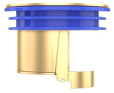 1 tapón de drenaje de suelo antireflujo, drenaje de suelo de ducha, prevención de reflujo, núcleo de alcantarillado, tapón antiolor para drenaje de cocina y baño (cobre)