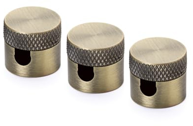 ORION LIGHTSTYLE Vägg- och takfäste, 3 st, (Ø 19 mm), höjd 18 mm, kabelhållare som takmontering för textilkablar, patina antik