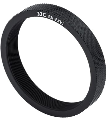 JJC AR-X100 Anello adattatore per filtro fotocamera Fujifilm X100VI, X100V, X100F, X100T, X100S, X100, X70, supporta filtro da 49 mm e copriobiettivo originale FLCP-49, ricambio per