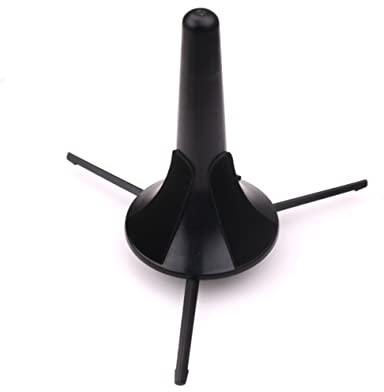 TOGEVAL Support de Trompette Pliable, Pied de Trompette à 3 Pieds en Métal, Fixation Détachable Vis Tournante, Accessoires Instruments à Vent