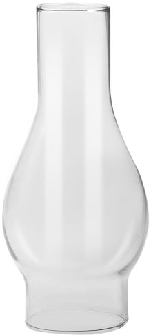 HOMSFOU Öllampe Glaszylinder Winddichter Lampenschirm Klarem Retro Petroleumlampe Ersatzteil Für Nostalgische Beleuchtung Durchmesser Handgeblasen Installieren