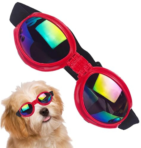 Hundsolglasögon – vattentäta hundglasögon, UV-skyddshund-solglasögon med
