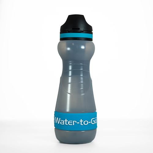 Water-TO-GO Bouteille d'eau filtrante 0,55 l avec filtre et eau potable directement de la rivière, du lac ou du canal | Ultra légère et sans BPA | Capacité de filtration de 200 l | Idéale pour les