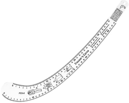 Limtula Righello curvo francese multifunzionale per sartoria abbigliamento modellismo sartoria acrilico trasparente righello da cucito strumento multifunzionale per sarti
