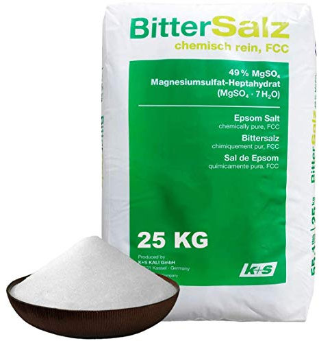 Elixir Gardens Epsom Salt 100% Organic FCC Food Grade Medical Grade Magnesium Sulphate Various Sizes 500g-25kg | Bag 20kg