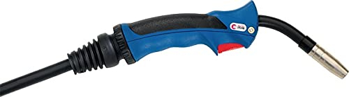 MIG/MAG Brenner BINZEL MB 15 AK gasgekühlt ERGO-GRIP 5m blau mit Druckschalter