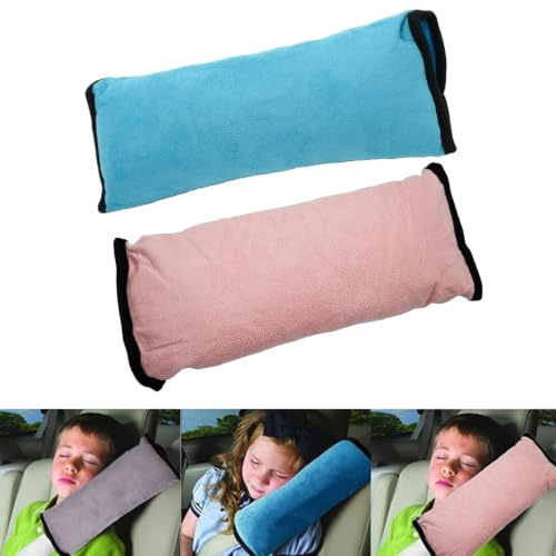 PeiDog 2PCS Seat Belt Pads for kids, Car Safety Belt Protect, Shoulder Pad Seat Belt Pads/Cushion/Pillow/for Child, Adjust Vehicle Seat Belt Cushion (Random Color)