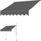 MKYOKO Markisenstoff Ersatz, Markise Stoff, Langlebiges und Wasserdichtes Außen-Sonnenschutz-Überdachungstuch (Color : Grau, Size : 3m/118.1in)