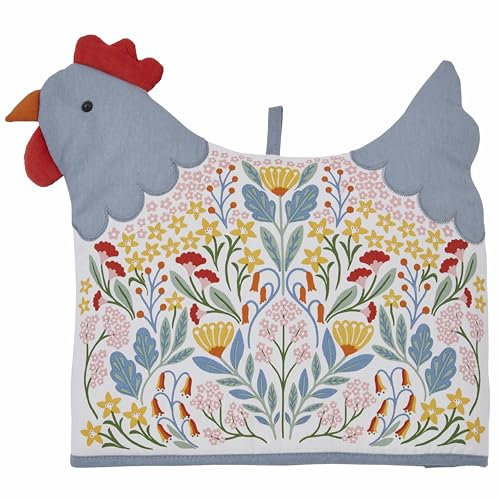 Ulster Weavers Chicken Teapot Warmer (29 x 33 x 27cm) - 100% Cotton - Floral Kitchen Gift - Cute Animal-Shaped Tea Cosy