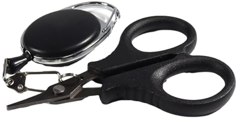 Kixolazr Tijeras para hilo de pescar, tijeras de hilo de pescar, tijeras de corte de hilo de pescar, de acero inoxidable, para agua salada, agua dulce, para depósito, offshore