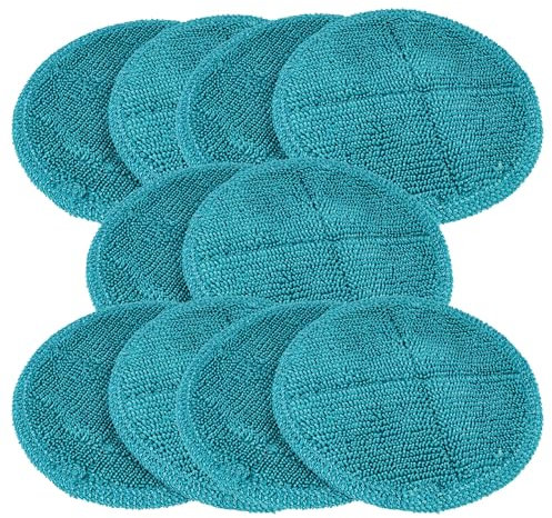 vhbw 10x Wischbezug Ersatz für CleanMaxx 08934 für Wischmopp - Ersatzkopf, Polyester/Polyamid türkis