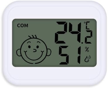 Digital Hygrometer Indoor, Mini LCD Digital Thermometer Hygrometer, Room Thermometer and Humidity Gauge with Temperature Humidity Monitor for Greenhouse, Garden, Cellar
