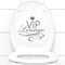 Grandora WC Aufkleber VIP Lounge I Gold (BxH) 19 x 18 cm I Badezimmer Bad Toilette Deckel Sticker selbstklebend Wandaufkleber Wandsticker Wandtattoo W734