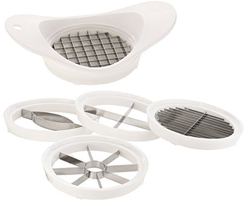 Rosenstein & Söhne Découpe-fruits & légumes 5 en 1 à lames interchangeables