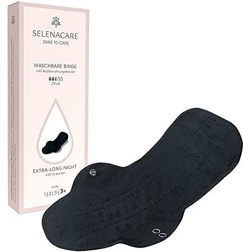 Selenacare Waschbare Binde Gr. 3+ Night, 28 g