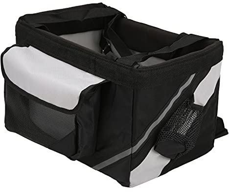 LIKJ Hundefahrradkorb, Abnehmbarer Fahrradkorb Langlebige Hundefahrradtasche für kleine mittelgroße Hunde