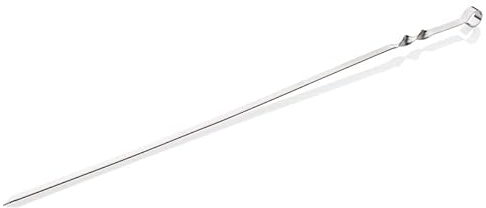 TEXAS CLUB - Spiedo per Barbecue in Acciaio Inox, Ideale per Kebab e Altri Tipi di Carne di Grandi Dimensioni, Spiedino per BBQ, Lunghezza 78 cm
