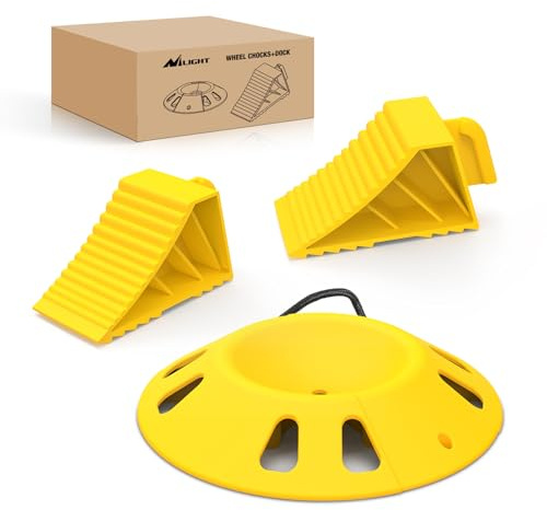 Nilight Kit di Cunei per Ruote per rimorchio, impedisce l'affondamento delle Ruote del rimorchio, Accessori per rimorchi per Barche, Camper da Viaggio e Camper