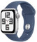 Apple Watch SE de 2.ª generación GPS Smartwatch con Caja de Aluminio en Plata de 40 mm y Correa Deportiva Azul Denim - Talla S/M. Monitores de entreno y sueño y Resistencia al Agua