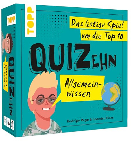 QUIDieci – Conoscenza Generale. Il Gioco astuto Intorno al Top 10° Gioco di Feste con 100 Quiz errati su conoscenze Davvero inutili