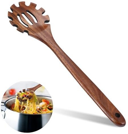Cucchiaio per spaghetti in legno, 32 cm/12,6 pollici, colino per spaghetti, cucchiaio per spätzle
