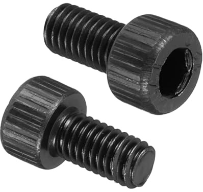 PATIKIL 50Pz M5 x 10 mm Viti a Testa Cilindrica con Esagono Incassato, 12.9 Acciaio Al Carbonio, Viti Brugola Kit Bulloni a Testa Esagonale Trattamento Nero Ossido, Filettatura Completa